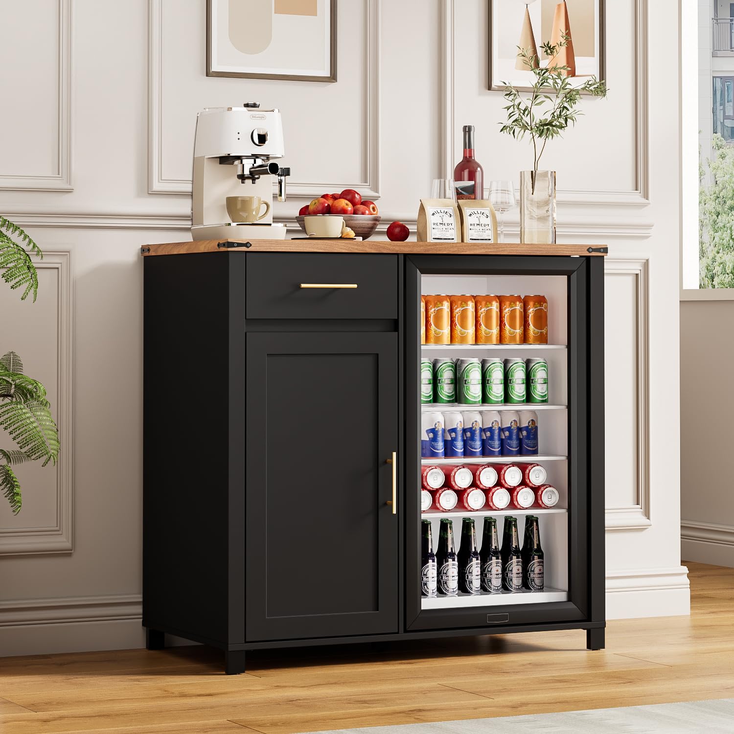 Home Bar And Fridge - Meuble de bar à café de