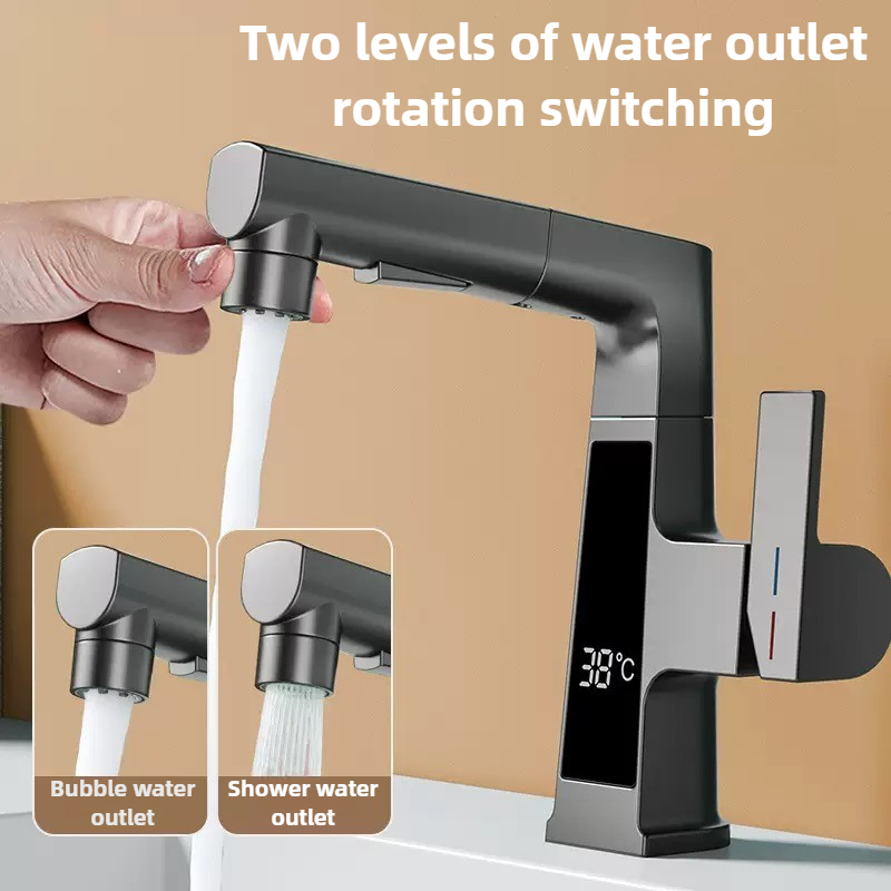 Home Bar Sink - Robinet de traction à affichage numérique,