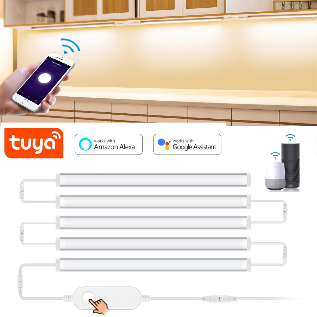 Home Bar And Cabinet - 1-5 pièces cuisine Tuya Smart LED