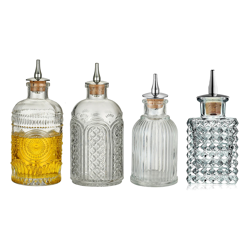 Bitters Bottle Set - Bouteille de Bitters de Cocktail Vintage