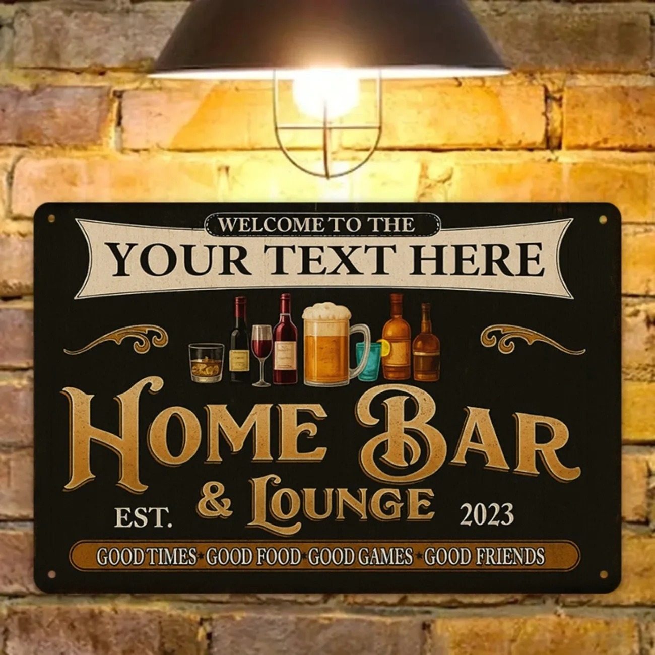 Plaque murale personnalisée en - Home Bar Signs avis et prix