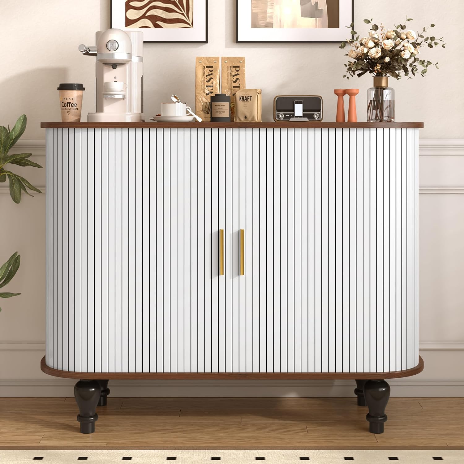 Meuble bar blanc avec 6 casier - Home Bar And Cabinet avis et prix