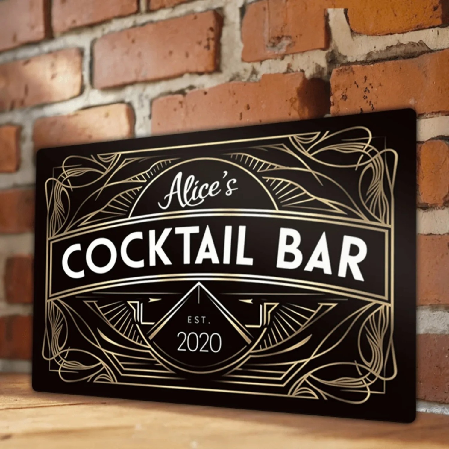 Panneau mural en métal Art Déc - Home Bar Signs avis et prix