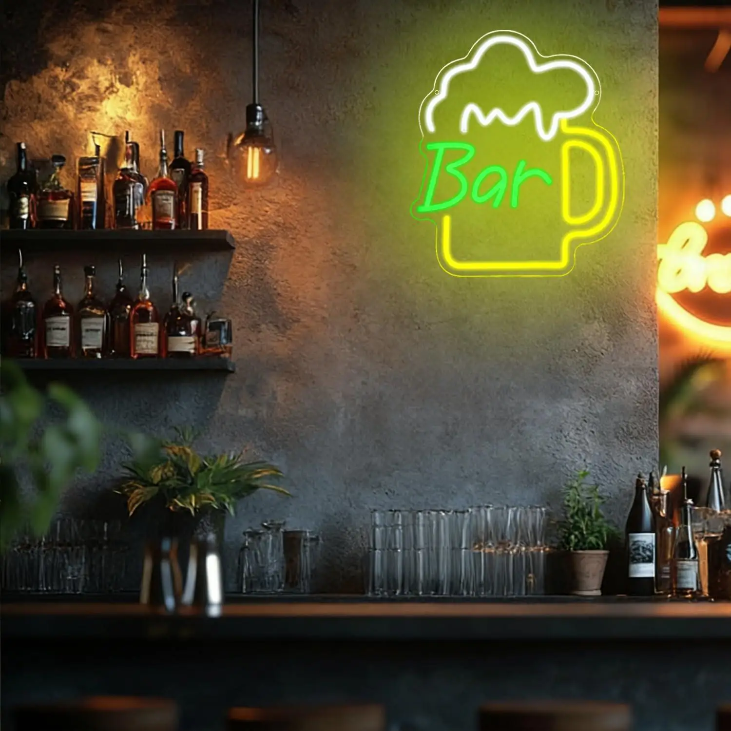 Enseigne néon LED USB à intens - Home Bar Signs avis et prix